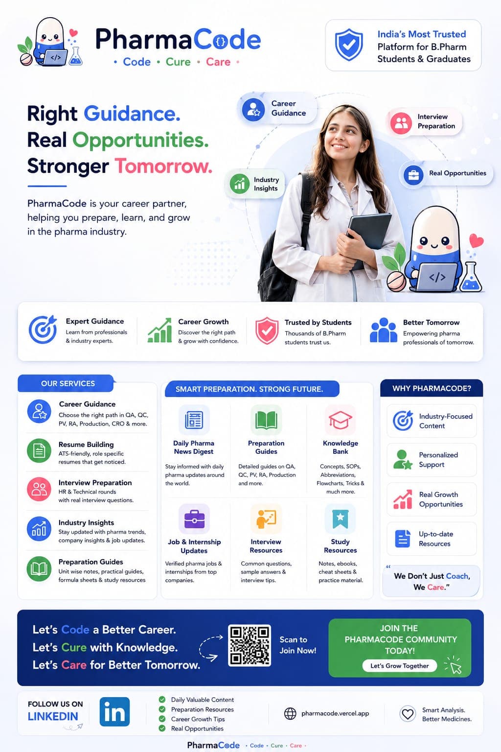PharmaCode Career Partner & Community Poster